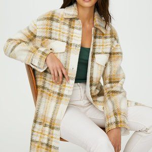 Aritzia Wilfred Ganna Plaid Jacket Size XS New